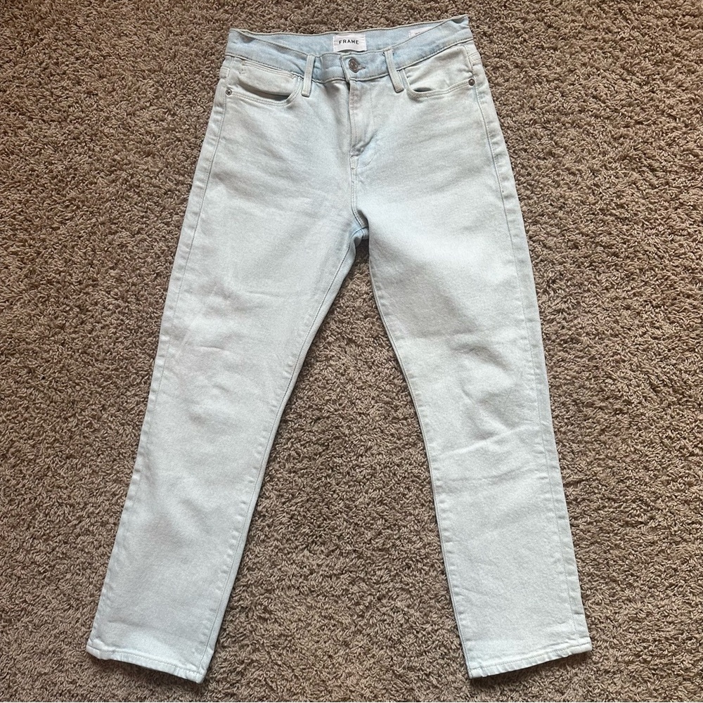 Frame denim le high straight jeans